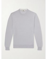 Altea - Cotton And Cashmere-Blend Sweater - Lyst