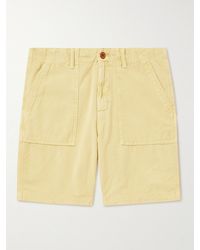 Outerknown - Seventyseven Straight-leg Organic Cotton-corduroy Shorts - Lyst