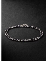MAOR - Percep Two Sterling, Sapphire And Lapis Lazuli Beaded Wrap Bracelet - Lyst