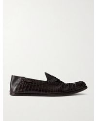 Tom Ford - Sebastian Croc-Effect Leather Loafers - Lyst