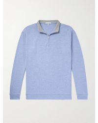 Peter Millar - Crown Sweatshirt aus Jersey aus einer Baumwollmischung mit kurzem Reißverschluss - Lyst