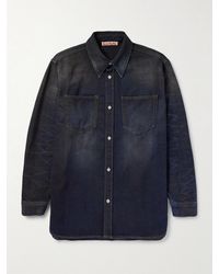 Acne Studios - Karto U Darkside Distressed Denim Overshirt - Lyst