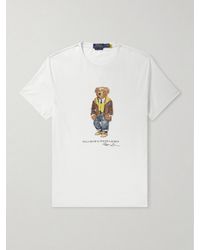 Polo Ralph Lauren - Slim-Fit Bear Cotton-Jersey T-Shirt - Lyst
