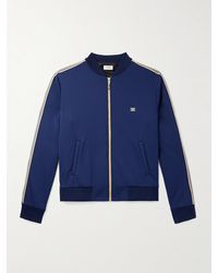 Celine - Trainingsjacke aus Jersey mit Logostickerei und Streifen - Lyst