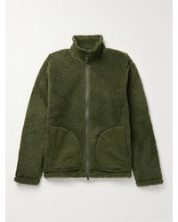 Hartford - Dorian Cotton Twill-trimmed Fleece Jacket - Lyst