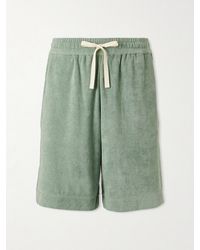 Jil Sander - Straight-Leg Cotton-Terry Drawstring Shorts - Lyst