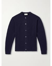 Officine Generale - Manoe Merino Wool And Cashmere-Blend Cardigan - Lyst