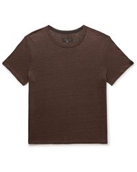 Rag & Bone - Classic Mercerised Linen T-shirt - Lyst