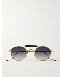 Jacques Marie Mage - Dasan Round-Frame-Tone Beta Titanium And Acetate Sunglasses - Lyst
