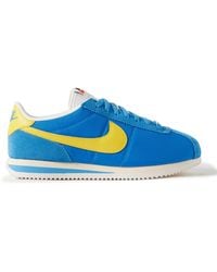 Nike - Cortez Suede And Leather-Trimmed Shell Sneakers - Lyst