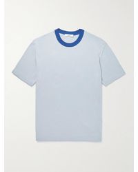 MR P. - Knitted Cotton And Silk-blend T-shirt - Lyst