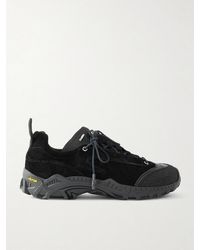 Our Legacy - Gabe Leather-trimmed Suede Sneakers - Lyst