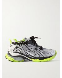 Balenciaga - Runner Sneakers aus Gummi und Mesh in Distressed-Optik - Lyst