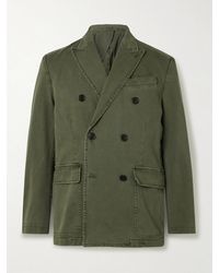 Alex Mill - Double-breasted Garment-dyed Bedford Cotton-corduroy Suit Jacket - Lyst