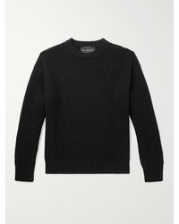 Alanui - Ribbed Cashmere And Cotton-blend Sweater - Lyst