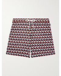 Richard James - Straight-Leg Mid-Length Printed Recycled Swim Shorts - Lyst