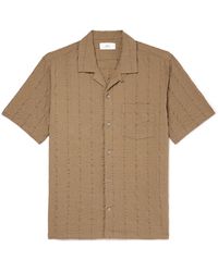 MR P. - Convertible-collar Cotton-seersucker Shirt - Lyst