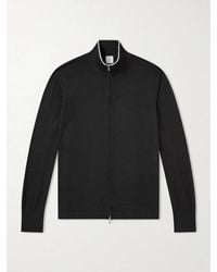 Eleventy - Wool Zip-up Cardigan - Lyst