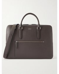 Smythson - Full-Grain Leather Briefcase - Lyst