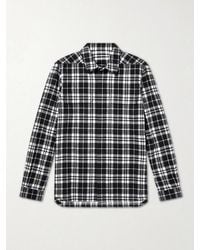 Rick Owens - Checked Cotton-flannel Shirt - Lyst