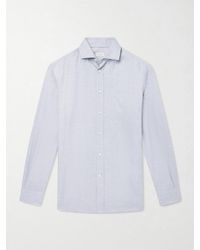 Brunello Cucinelli - Herringbone Cotton And Lyocell-Blend Shirt - Lyst