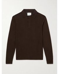 NN07 - Sammy 60047 Cotton And Silk-Blend Polo Shirt - Lyst