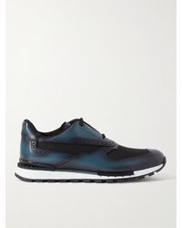 Berluti - Fast Track Venezia Leather And Shell Sneakers - Lyst