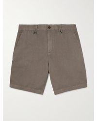 MR P. - Wide-Leg Organic Cotton And Linen-Blend Bermuda Shorts - Lyst