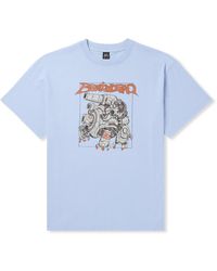 Brain Dead - Mech Tank Printed Cotton-jersey T-shirt - Lyst