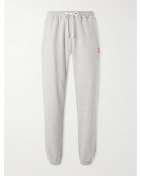 CHERRY LA - Western Athletic Embroidered Cotton-blend Jersey Sweatpants - Lyst
