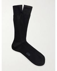 Tom Ford - Logo-Embroidered Ribbed Silk Socks - Lyst