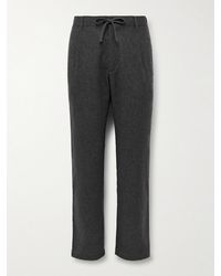 Hartford - Tanker Straight-Leg Wool-Blend Drawstring Trousers - Lyst