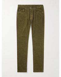 Massimo Alba - Slim-Fit Straight-Leg Cotton-Corduroy Trousers - Lyst