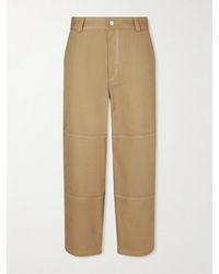 Ami Paris - Straight-Leg Cotton-Canvas Trousers - Lyst