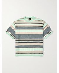 Loewe - Paula's Ibiza Striped Cotton And Linen-blend T-shirt - Lyst