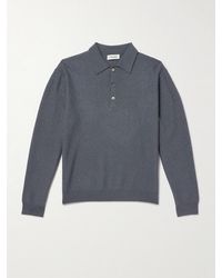 FRAME - Wool Polo Sweater - Lyst