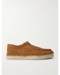 Frescobol Carioca - Rodolfo Jute-Trimmed Suede Derby Shoes - Lyst