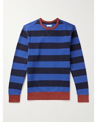 Pop Trading Co. - Striped Logo-print Cotton-jersey Sweatshirt - Lyst