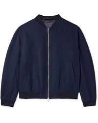 Etro - Jacquard-knit Cotton Bomber Jacket - Lyst