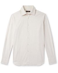 Incotex - Glanshirt Slim-fit Cotton-twill Shirt - Lyst