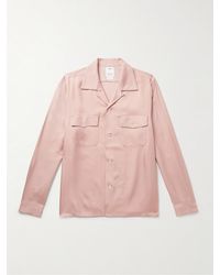 Visvim - Keesey Convertible-collar Embroidered Silk-twill Shirt - Lyst
