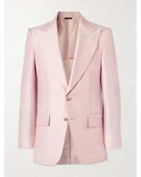 Tom Ford - Atticus Wool And Silk-blend Suit Jacket - Lyst