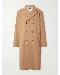 A.P.C. - Double-breasted Twill Trench Coat - Lyst
