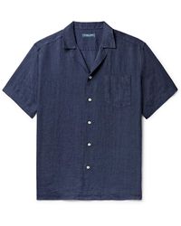 Frescobol Carioca - Angelo Camp-collar Linen Shirt - Lyst
