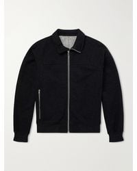 Rick Owens - Wool And Cotton-Blend Zip-Up Sweater - Lyst