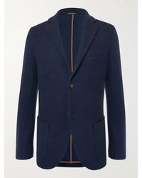 Loro Piana - Navy Slim-fit Unstructured Cashmere And Virgin Wool-blend Blazer - Lyst