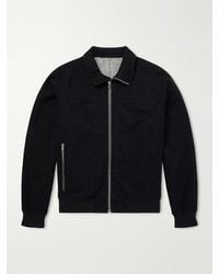 Rick Owens - Wool And Cotton-Blend Zip-Up Sweater - Lyst