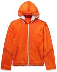 Double Eleven Paneled Nylon-ripstop Hooded Jacket - Orange