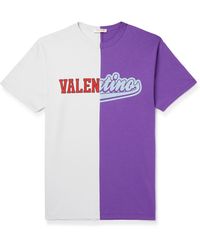 Valentino Garavani - Logo-print Cotton-jersey T-shirt - Lyst