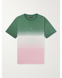 A.P.C. - Marius Logo-print Dip-dyed Cotton-jersey T-shirt - Lyst